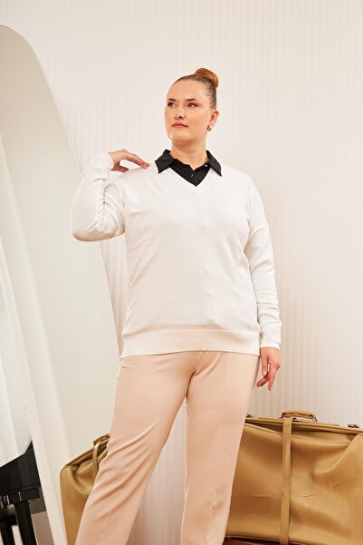 RMG Plus size cashmere blend sweater