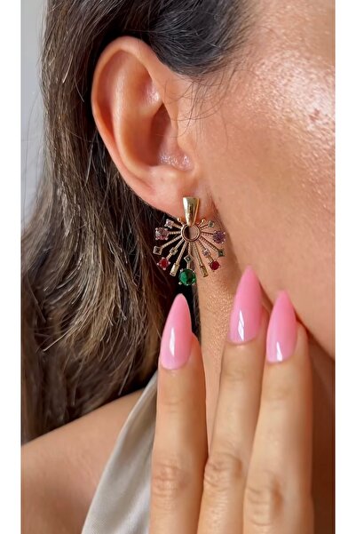 XUPING JEWELRY Jewelry Store Model Vip Series Colorful Zircon Stone Steel Ear...