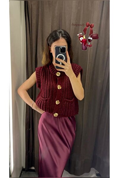 MARLİNG TRICO VESTĂ CU TRICOTĂ GRĂDĂ CU BUTONI