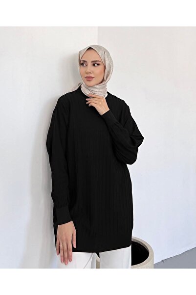 Nefise Tekstil Kadın Soğuk Tuşe Triko Tunik