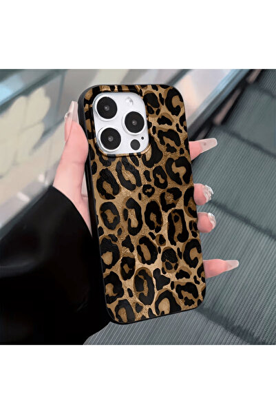 OSG iPhone 15 Pro Max Compatible Leopard Pattern Shockproof Premium Luxury Design Phone Case