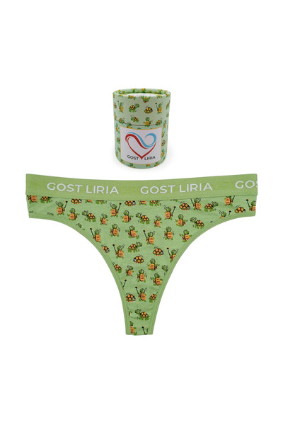 GOST LİRİA -Tortoise Desenli Kadın String Külot