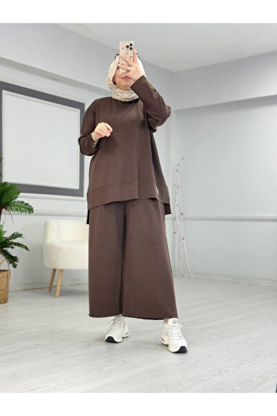 Butik Kardelen Oversize Palazzo Tracksuit Set (Size 36-46 Compatible)