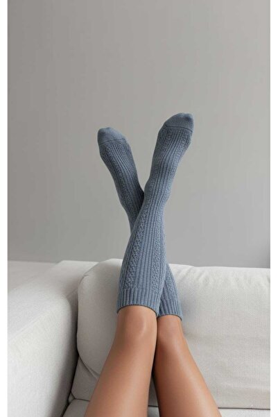 LAGRANZE Cozy Line Premium Women's Over-The-Knee Jacquard Socks