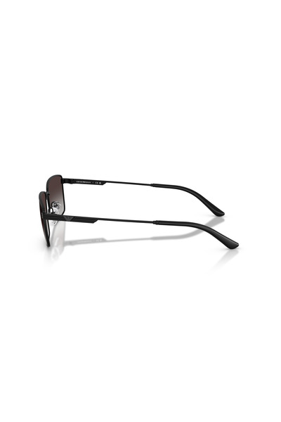 Emporio Armani نظارة شمسية مستطيلة للرجال - EA 2169 - مقاس العدسة: 57 مم - أسود مطفي