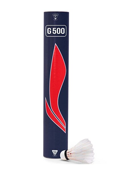 Li-Ning G500 Goose Feather Shuttlecock (White) - Pack of 12