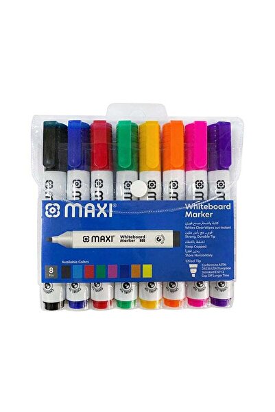 MAXİ 8-Pieces Whiteboard Markers Multicolour
