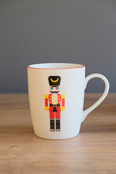 tabakevi Tabak Evi Porcelain Lead Soldier Mug with Handle 220 ml