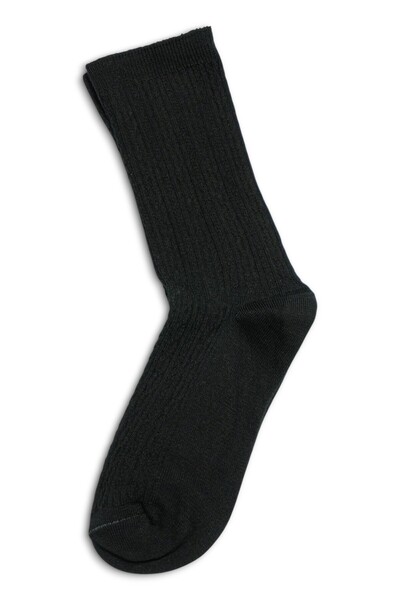 Rumon Cotton Knitted Detailed Women's Socks Set of 3