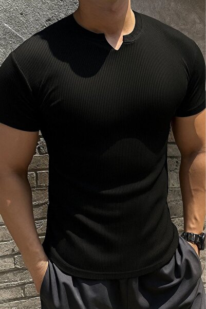 Wear Up Men's Short Sleeve Crew Neck Twist T-Shirt