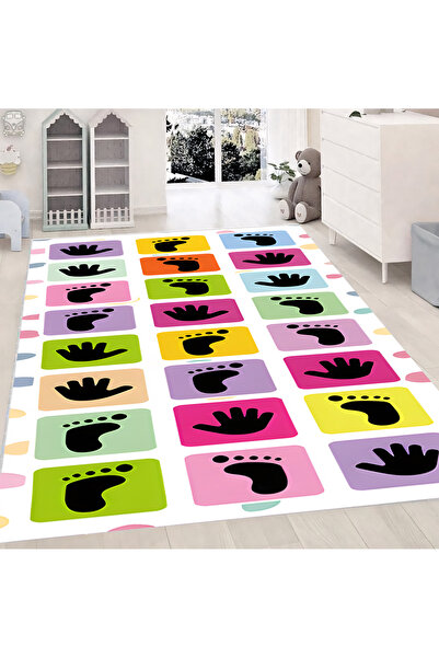 Reyhani HAREKET ETKİNLİK Desenli Kaymaz Taban Makinede Yıkanabilir Çocuk Gamı...