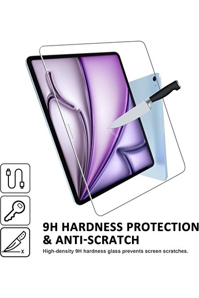 OSG Apple iPad Air 13 M2/M3 Chip 2024 Compatible Tablet 9H Nano Shatterproof Screen Protector Glass