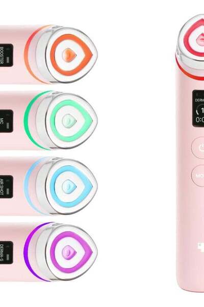 Medicube Age-R Booster Pro Pink | 6-in-1 Real Glass Glow Beauty Massager | Lo...