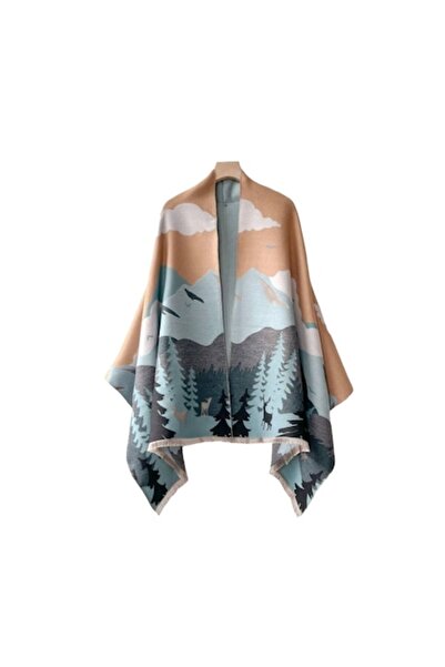 The Casius. Μακρύ γυναικείο κασκόλ σε στυλ σάλι, υλικά υψηλής ποιότητας, μοτί...