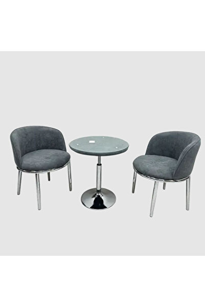 Tasamem Dafia Table and two fabric chairs