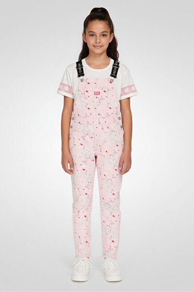 Bebe Kids Girl 2 Piece Tie Dye Romper And T-shirt Set, Multicolor