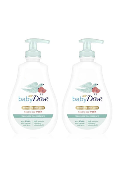 Dove 2Piece Baby Body Wash - Head to Toe, Fragrance Free, Moisturizing, 400ml