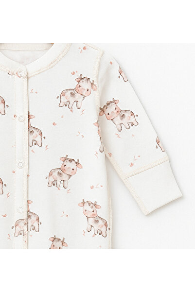 For My Baby Reverse Stitch Jumpsuit with Gloves and Booties Attached