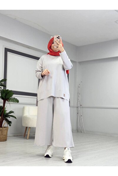 Butik Kardelen Oversize Palazzo Tracksuit Set (Size 36-46 Compatible)