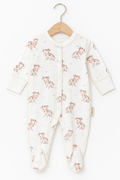 For My Baby Reverse Stitch Jumpsuit with Gloves and Booties Attached