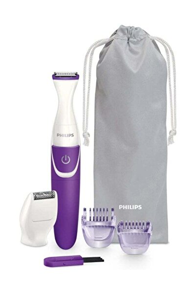 Philips ماكينة تشذيب البكيني الأساسية BRT383/15، بنفسجي/أبيض