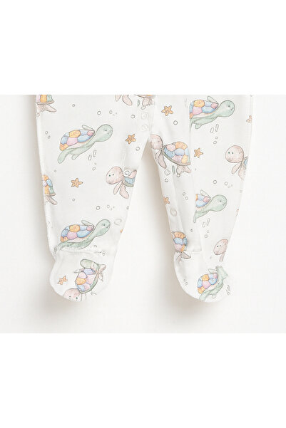 For My Baby Reverse Stitch Jumpsuit with Gloves and Booties Attached