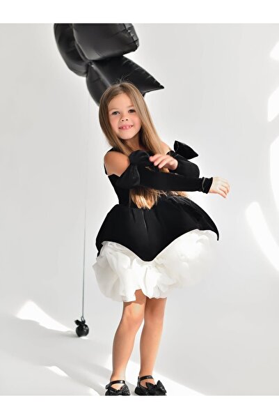 FİLİZ ŞANAL Özel gün dogum günü part dugün elbisesi siyah kadife balon elbise