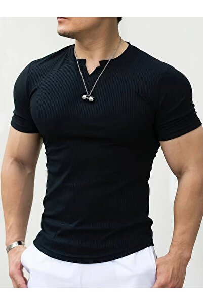 Wear Up Men's Short Sleeve Crew Neck Twist T-Shirt