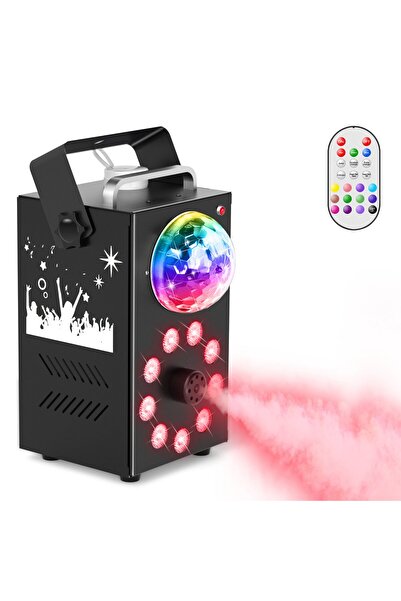 VENTART Magic Ball Light Effects Smoke Machine, Wireless Remote Control, 700W, 9 LEDs
