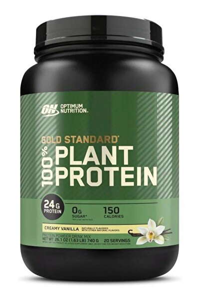Optimum Nutrition مسحوق بروتين نباتي 100% جولد ستاندرد، بنكهة الفانيليا الكري...