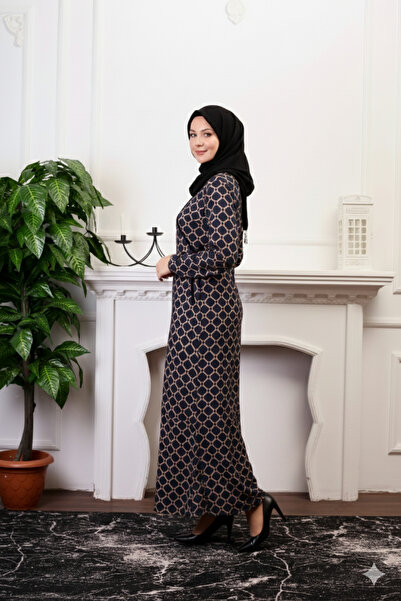 Defkay Side-Tie Cotton Viscose Fabric Women's Prayer Dress