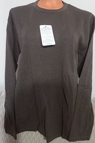 Anne Er Clothing Winter Knitwear Sweater Long Sleeve Crew Neck A.Coffee