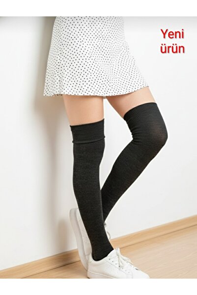 Özyıldırım Çarşı Pazar Over-The-Knee Socks+Wool+Seasonal 2 Pairs