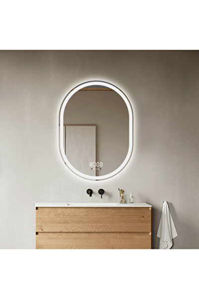 LedCorp Oglindă LED ovală 60×80 cm, senzor de mișcare premium - 3 culori de l...