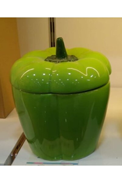 abenim Biber Kase, Lüx Seramik Orta Boy Kavanoz biber Sunumluk Şekerlik