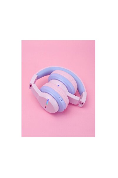 iClever BTH-12 Kids Wireless Headphones — LED Lights, Safe Volume 74/85 dBA, 85h Playtime, USB-C,