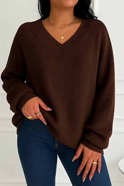 EFENDİX Plus Size Knitwear Sweater