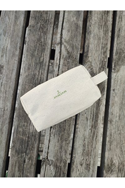 JANJAN Large Natural Makeup Bag, Organizer Bag, Organizer, Cosmetic Carrying Case,