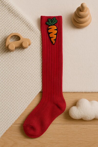 ESİLA KİDS Children's Socks Long Fruit Patterned Socks