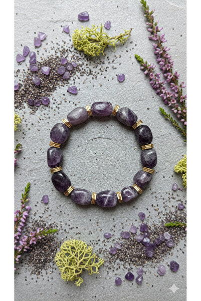 AURA Amethyst Special Cut Natural Stone Bracelet