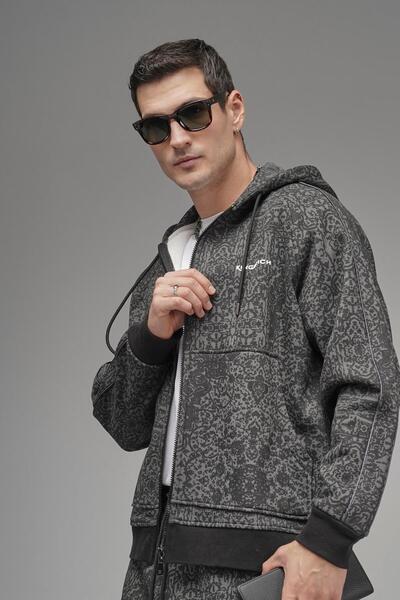 king brich Етнічний візерунок Детальний реглан Рукав Капюшон Нижня частина Верхня частина Комплект