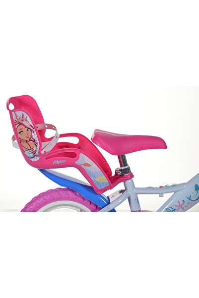 Dino Bikes Bicicletă pentru copii Alyssa DB-124RL-ALS Dino Bikes, 12 inch – Alb și roz