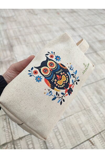 JANJAN Large Natural Makeup Bag, Organizer Bag, Organizer, Cosmetic Carrying Case,