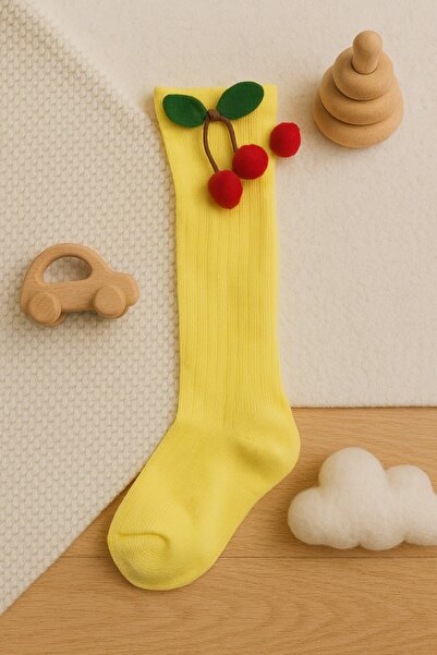 ESİLA KİDS Children's Socks Long Fruit Patterned Socks