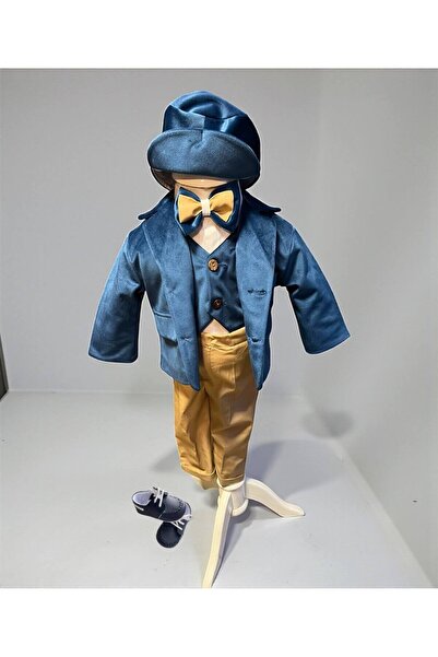 Botez Costum Mateo – bluemarin cu crem din catifea