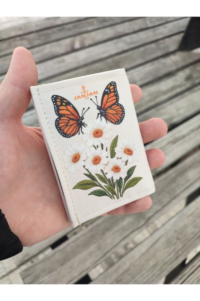 JANJAN Portofel sport, portofel unisex cu velcro, fermoar, breloc, compartime...