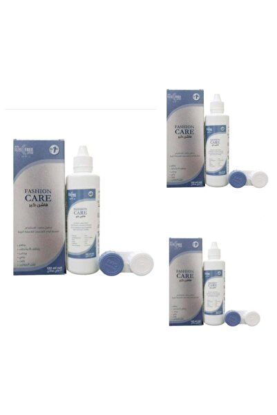 Fashion Care محلول متعدد الأغراض للعدسات اللاصقة اللينة 120 مل 3 قطع