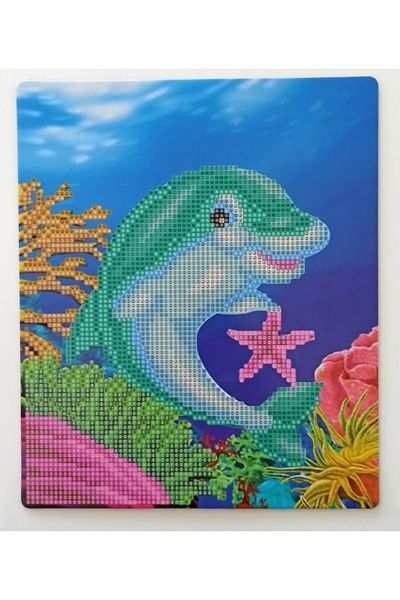 iğne izi Beaded Stone Mosaic Diamond Tapestry Painting Picture Puzzle Diamond Painting 21X25 for Children