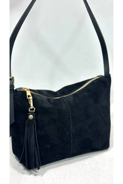 çkn sedat çakan çanta & fular & aksesuar حقيبة كتف نسائية من جلد الغزال الأصلي