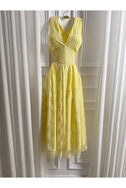 MALAZ lace midi dress